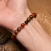 Evolvegem "Emberwood" Mahogany Obsidian Red Agate Bracelet