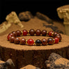 Evolvegem "Emberwood" Mahogany Obsidian Red Agate Bracelet