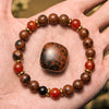 Evolvegem "Emberwood" Mahogany Obsidian Red Agate Bracelet