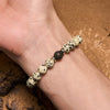 Evolvegem "Houndstone" Dalmatian Jasper Lava Stone Bracelet