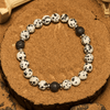 Evolvegem "Houndstone" Dalmatian Jasper Lava Stone Bracelet