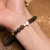 Evolvegem "Terra Cross" Tiger Eye Lava Stone Gemstone Bracelet