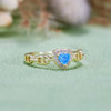 Evolvegem "Vespera's Heart" Blue Topaz Healing Ring