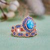 Evolvegem "Eternal Mirage" Blue Opal Peaceful Ring