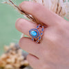 Evolvegem "Eternal Mirage" Blue Opal Peaceful Ring