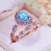 Evolvegem "Eternal Mirage" Blue Opal Peaceful Ring