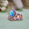 Evolvegem "Eternal Mirage" Blue Opal Peaceful Ring
