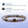 Evolvegem "Nimbus Cube" Hematite Sodalite Bracelet