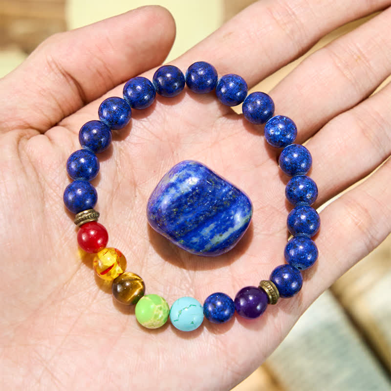 Evolvegem "Vivid Bazaar" Chakra Lapis Lazuli Bracelet