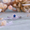 Evolvegem "Celestial Wave" Blue Topaz Courage Ring