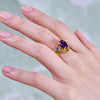 Evolvegem "Twilight Empress" Amethyst Protection 2Pcs Ring Set