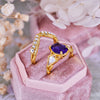 Evolvegem "Twilight Empress" Amethyst Protection 2Pcs Ring Set