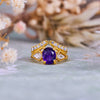 Evolvegem "Twilight Empress" Amethyst Protection 2Pcs Ring Set