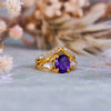Evolvegem "Twilight Empress" Amethyst Protection 2Pcs Ring Set