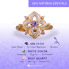 Evolvegem "Laventine Royale" Amethyst Serene Guidance Ring