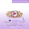 Evolvegem "Enchanted Prism" Hexagon Cut Alexandrite Peridot Ring