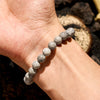 Evolvegem "Strata Whisper" Grey Jasper Grounding Bracelet