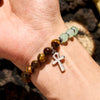 Evolvegem "Sanctuary Grove" Ankh Cross Energy Gemstone Bracelet