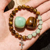 Evolvegem "Sanctuary Grove" Ankh Cross Energy Gemstone Bracelet