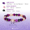 Evolvegem "Mystic Radiance" Amethyst Rose Quartz Hematite Bracelet
