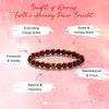 Evolvegem "Earth's Harmony Power" Tiger Eye Stone Red Jasper Bracelet