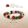 Evolvegem "Joyful Spectrum" Colorful Agate Chakra Bracelet