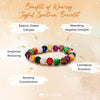 Evolvegem "Joyful Spectrum" Colorful Agate Chakra Bracelet
