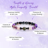 Evolvegem "Mystic Tranquility" Charoite Hematite Obsidian Bracelet