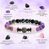 Evolvegem "Mystic Tranquility" Charoite Hematite Obsidian Bracelet