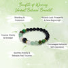 Evolvegem "Verdant Balance" Green Aventurine Obsidian Bracelet