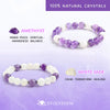 Evolvegem "Lavender Hush" Amethyst White Jade Bracelet