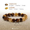 Evolvegem "Terra Aurea" Tiger Eye Citrine Wealth Bracelet