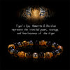 Evolvegem "Amber Gleam" Obsidian Tiger Eye Hematite Bracelet