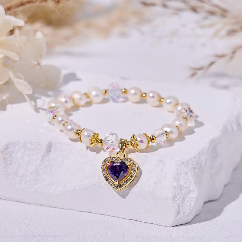 Evolvegem "Nacreous Nocturne" Serenity-Focus Pearl Bracelet