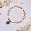Evolvegem "Violetaura Pearl" Emotional Harmony Bracelet