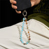 Evolvegem Vitality Blue Chalcedony Gemstone Beaded Phone Strap