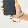 Evolvegem Vitality Blue Chalcedony Gemstone Beaded Phone Strap