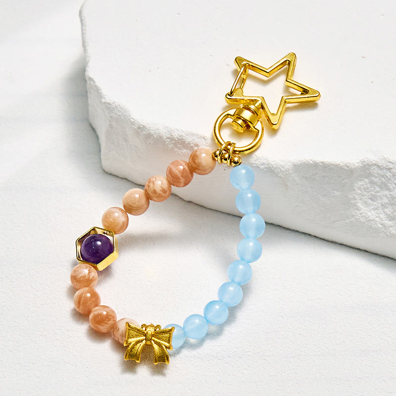 Evolvegem Lucky Star Gem KeyChain Phone Charm Strap