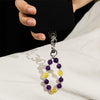 Evolvegem Wealth & Calm Citrine Amethyst Phone Charm Keychain