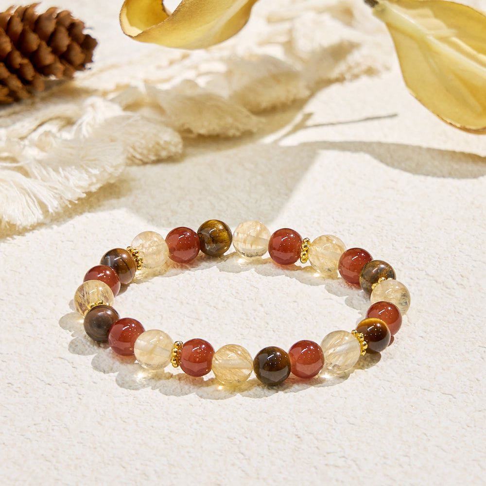 Evolvegem "Aurelian Strand" Wealth & Career Attraction Gemstone Bracelet