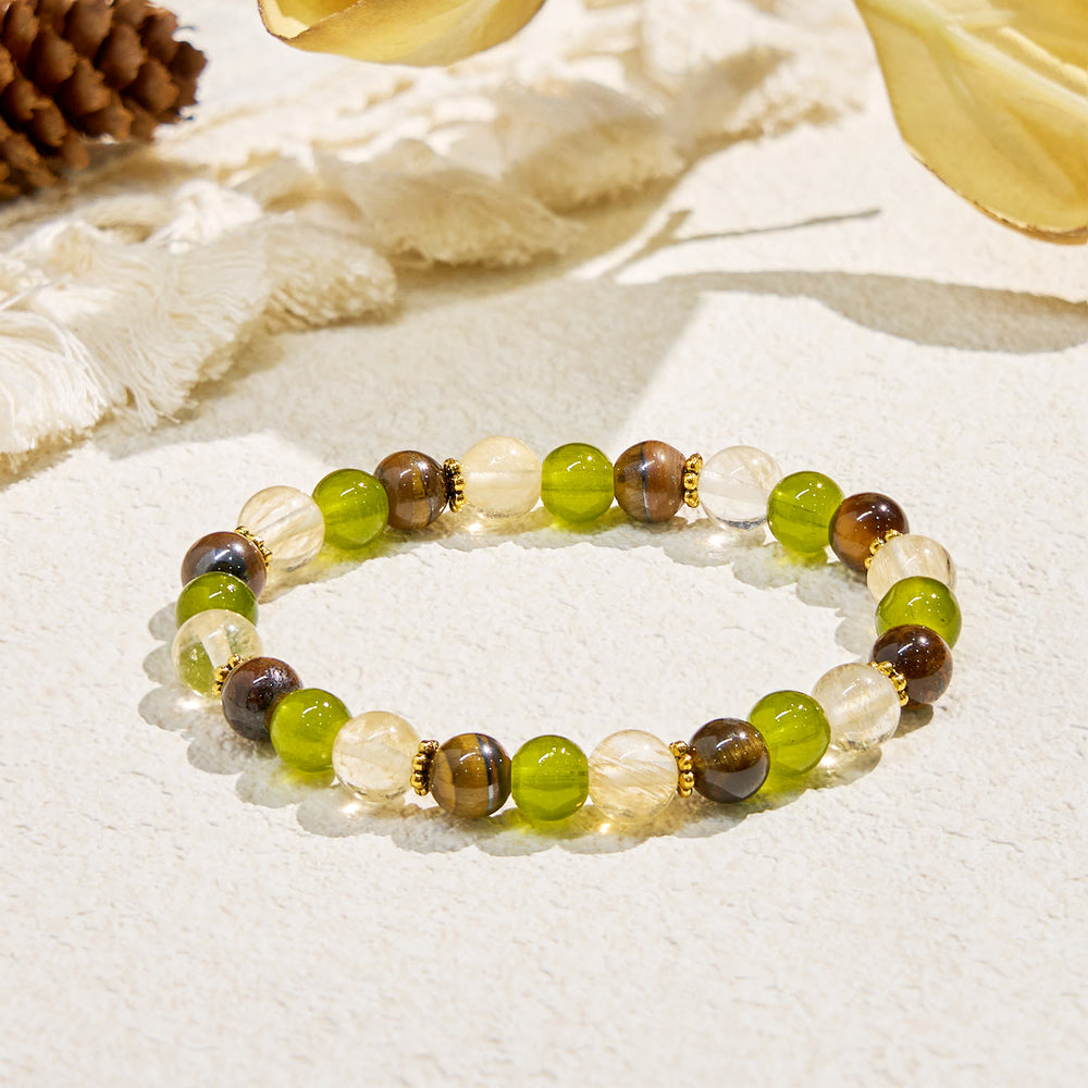 Evolvegem "Eden's Whisper" Fortune Gemstone Bracelet