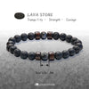 Evolvegem Lava Stone Pulse Band Bracelet