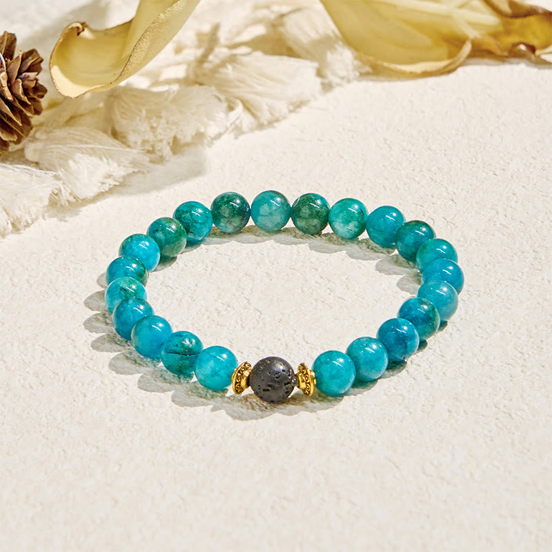 Evolvegem "Balmaara Essence" Blue Apatite Throat Chakra Bracelet