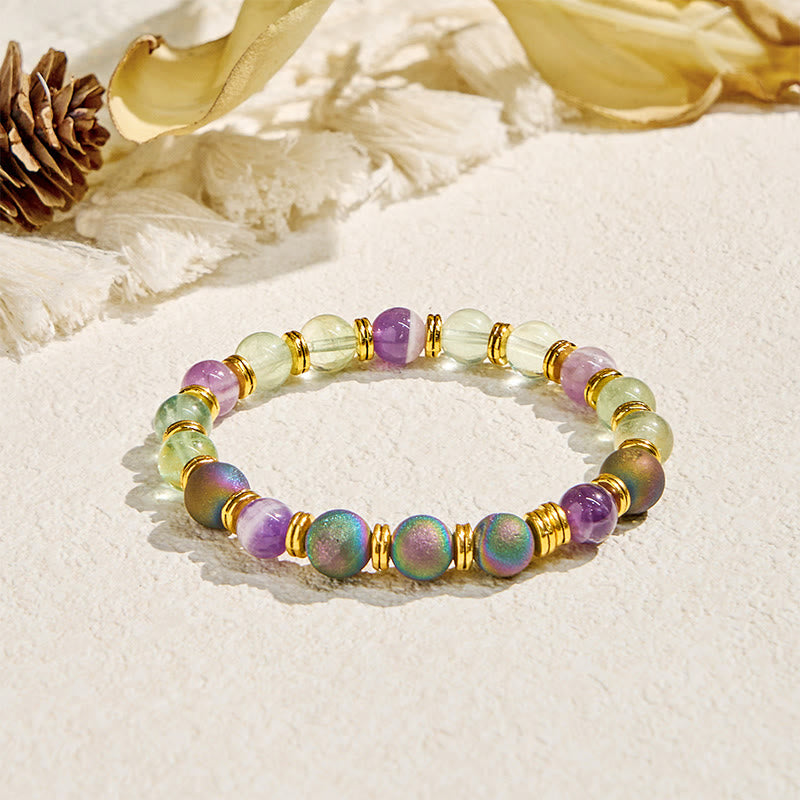 Evolvegem "Auralith Harmony" Fluorite Cleansing Bracelet