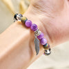 Evolvegem "Earth Song" Feather Charm Cleansing Bracelet