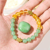 Evolvegem "Sunluck Flow" Citrine & Green Aventurine Prosperity Bracelet