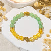 Evolvegem "Sunluck Flow" Citrine & Green Aventurine Prosperity Bracelet