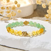 Evolvegem "Sunluck Flow" Citrine & Green Aventurine Prosperity Bracelet