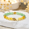 Evolvegem "Sunluck Flow" Citrine & Green Aventurine Prosperity Bracelet