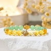 Evolvegem "Sunluck Flow" Citrine & Green Aventurine Prosperity Bracelet